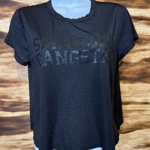 Spiritual Gangster black cropped T-shirt size S